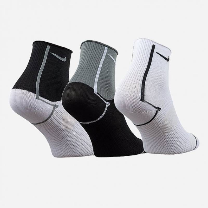 Шкарпетки Nike W NK EVERYDAY PLUS LTWT ANKLE чорний, білий, сірий Жін 34-38 DT-CK6021-904, рис. 1