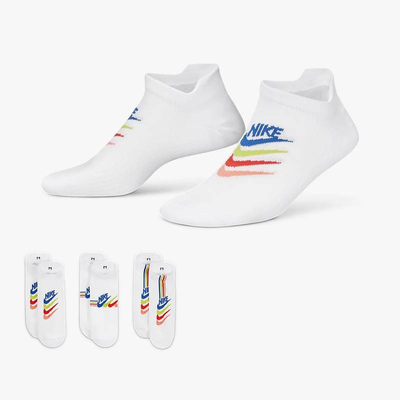 Шкарпетки Nike W NK EVERYDAY PLUS LTWT NS 3PR білий Жін 34-38 DT-DH5474-902, рис. 0