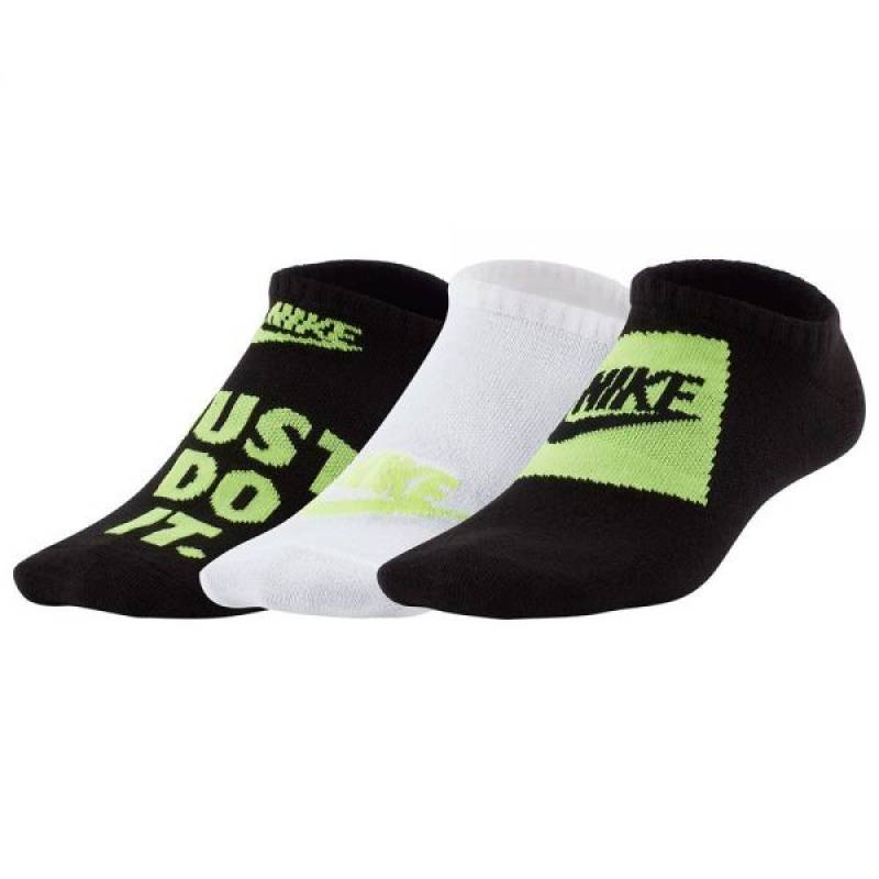 Шкарпетки Nike Y NK EVERYDAY LTWT NS 3PR - HB чорний, білий, зелений Діт 38-42 DT-SK0054-901, рис. 0