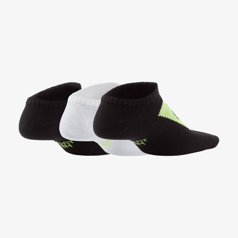 Шкарпетки Nike Y NK EVERYDAY LTWT NS 3PR - HB чорний, білий, зелений Діт 38-42 DT-SK0054-901, рис. 1
