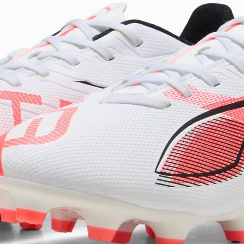 Бутси Puma ULTRA 5 PLAY FG/AG білий, помаранчевий Уні DT-108169-01, рис. 2