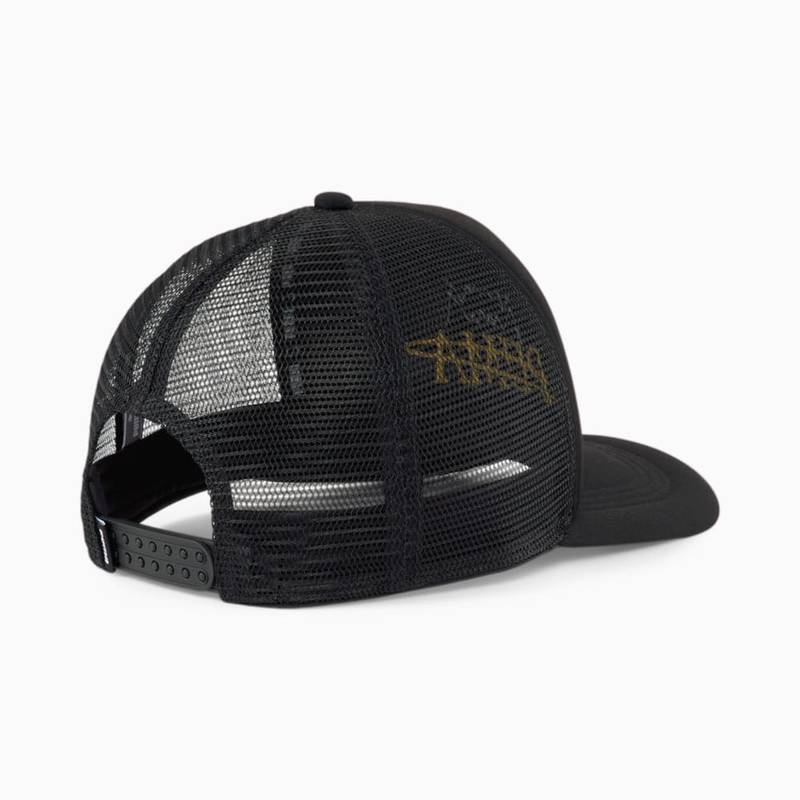 Кепка Puma Basketball Trucker Cap чорний, жовтий Уні OSFA DT-024489-01, рис. 2