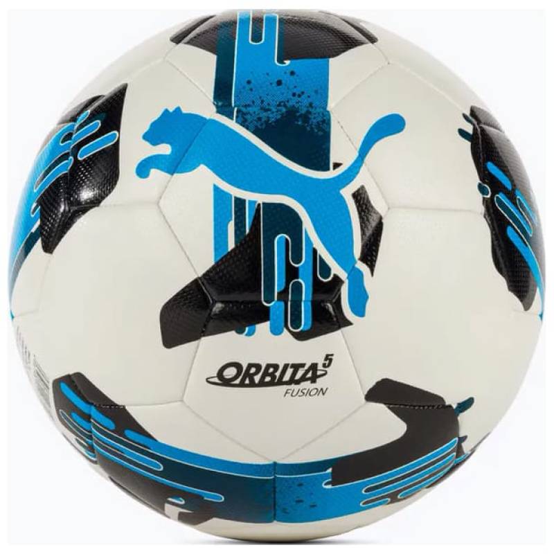 М'яч футбольний Puma Orbita 5 FUSION білий, чорний, синій Уні 4 DT-084331-05, рис. 0