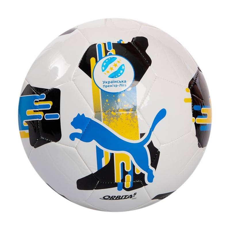 М'яч футбольний Puma Orbita UPL (MS) білий, чорний, жовтий, блакитний Уні 4 DT-084593-01, рис. 0