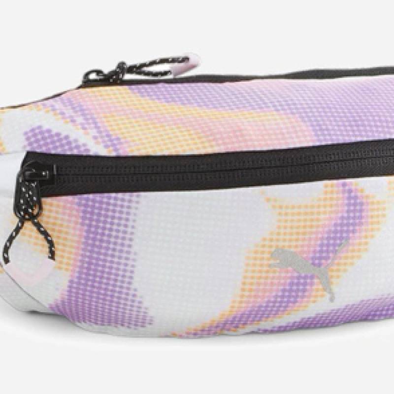 Сумка на пояс Puma PR Classic Waist Bag 0,8L чорний, білий, фіолетовий, помаранчевий Уні 23x6x9,5 см DT-090425-04, рис. 1