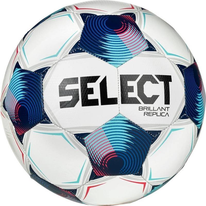 М'яч футбольний Select BRILLANT REPLICA v25 білий, синій Уні 4 DT-099480-002, рис. 0