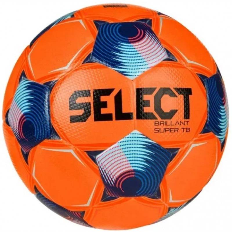 М'яч футбольний Select BRILLANT SUPER FIFA TB v25 помаранчевий, синій Уні 5 DT-361500-662, рис. 0