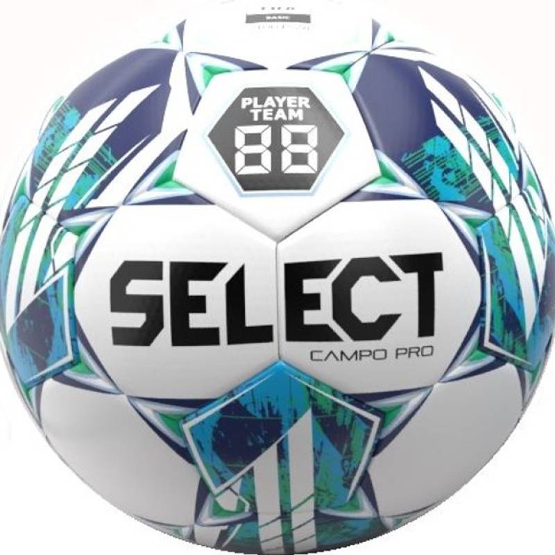 М'яч футбольний Select FB Campo PRO v23 біло-зелений Уні 4 DT-387456-931, рис. 0
