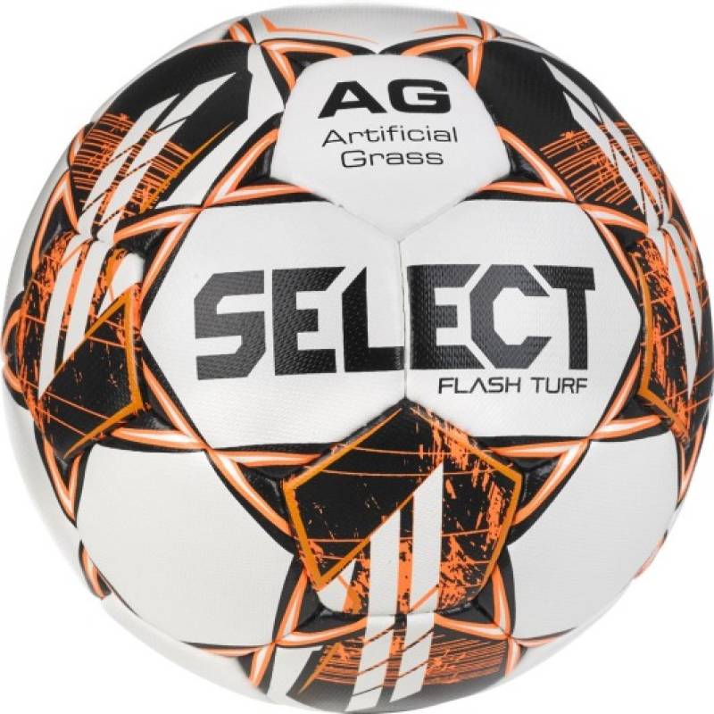 М'яч футбольний Select FLASH TURF v23 біло-помаранчевий Уні 5 DT-057407-376, рис. 0