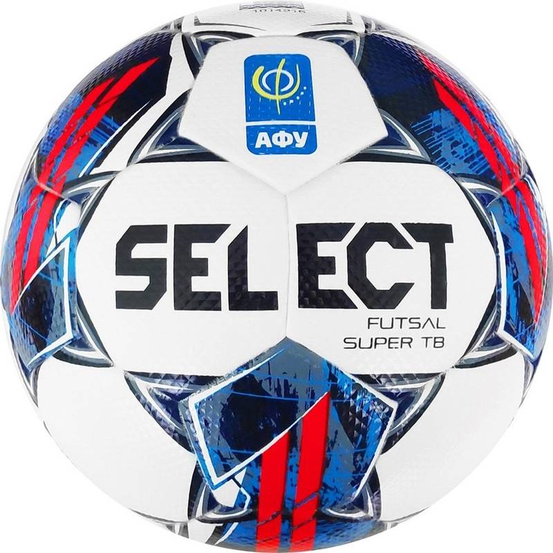 М'яч футзальний Select FUTSAL SUPER TB  v22 АФУ біло-чевоний, синій Уні 4 DT-361346-013, рис. 0