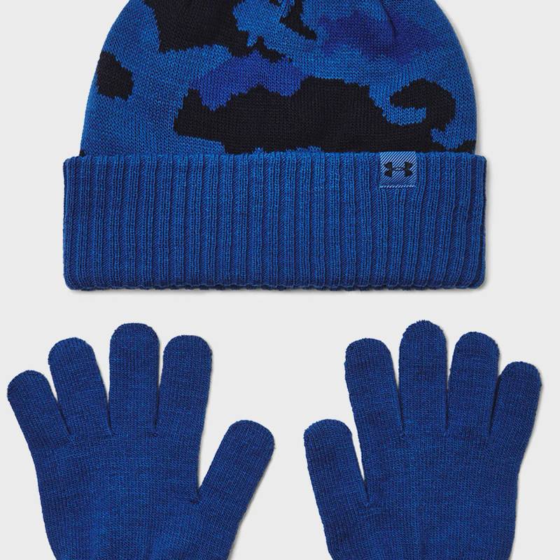Набір шапка і рукавички UA B Beanie/Glove Combo синій, червоний Діт OFSM DT-1386641-432, рис. 0