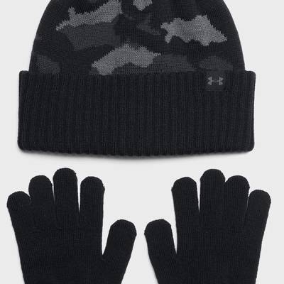 Набір шапка і рукавички UA B Beanie/Glove Combo чорний, сірий Діт OFSM DT-1386641-001