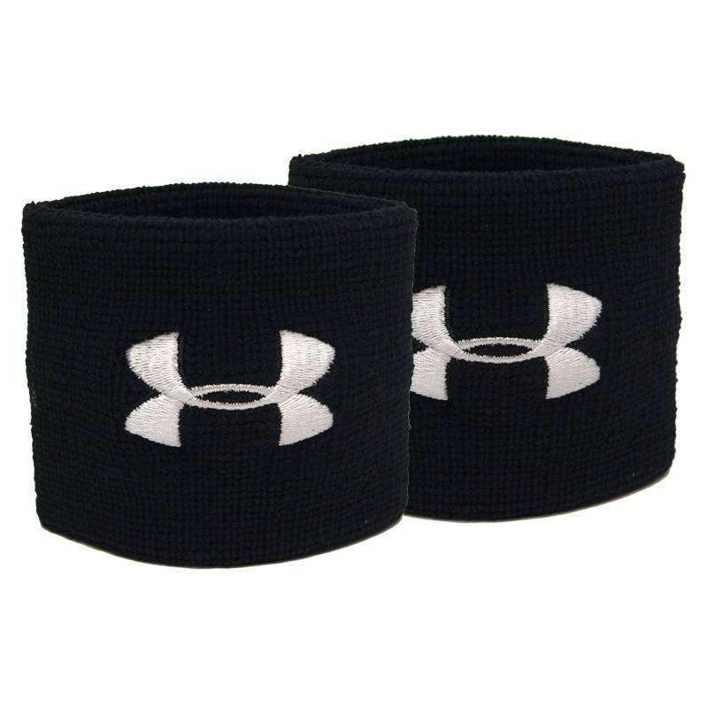 Напульсники UA Performance Wristbands-BLK чорний Чол UNI DT-1276991-001, рис. 0