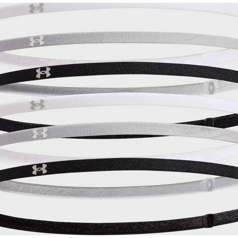 Пов'язка на голову UA W MINI ELASTIC 6PK білий, сірий, чорний Жін One Size DT-1389932-001, рис. 0