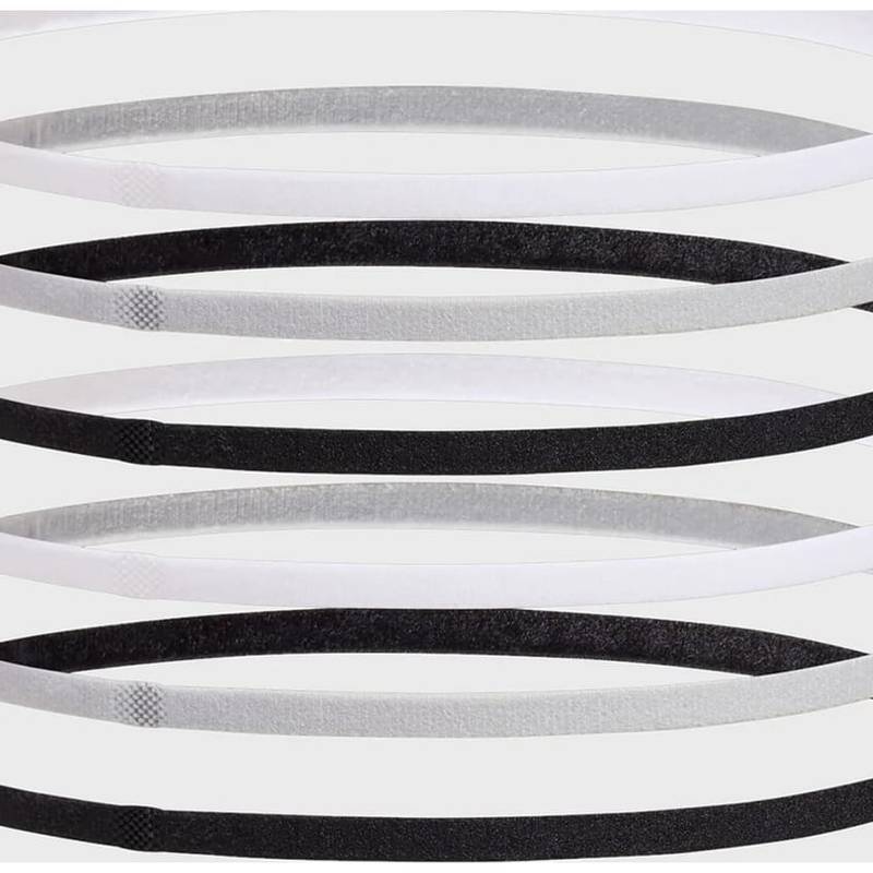 Пов'язка на голову UA W MINI ELASTIC 6PK білий, сірий, чорний Жін One Size DT-1389932-001, рис. 1