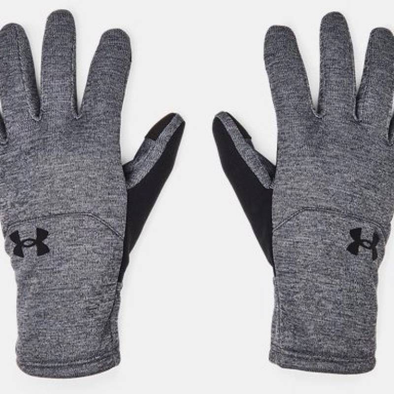 Рукавички UA Storm Fleece Gloves сірий, чорний Чол LG DT-1365958-025, рис. 0