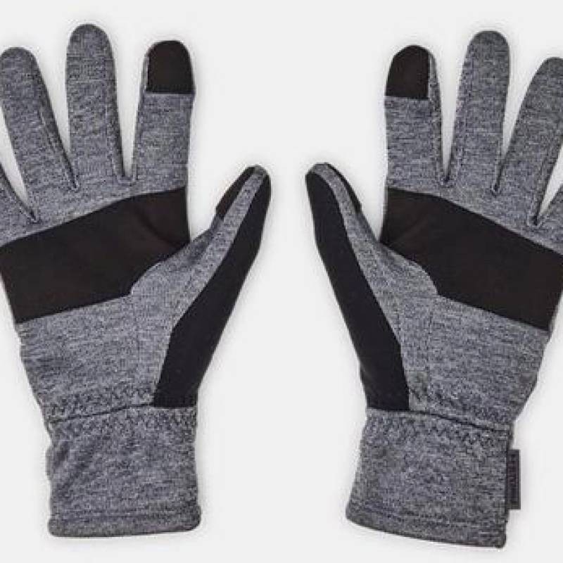 Рукавички UA Storm Fleece Gloves сірий, чорний Чол LG DT-1365958-025, рис. 1