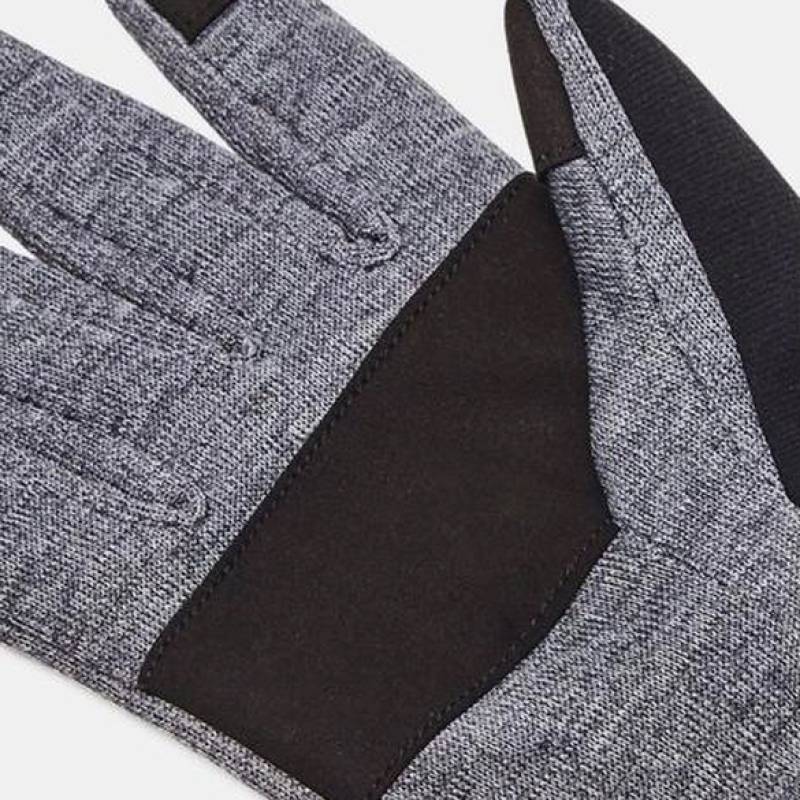 Рукавички UA Storm Fleece Gloves сірий, чорний Чол LG DT-1365958-025, рис. 2