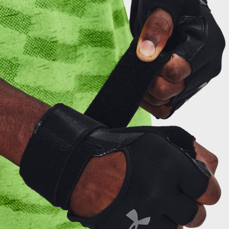 Рукавички для тренінгу UA M's Weightlifting Gloves чорний Чол LG DT-1369830-001, рис. 2
