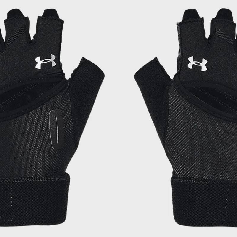 Рукавички для тренінгу UA W's Weightlifting Gloves чорний Жін LG DT-1369831-001, рис. 0