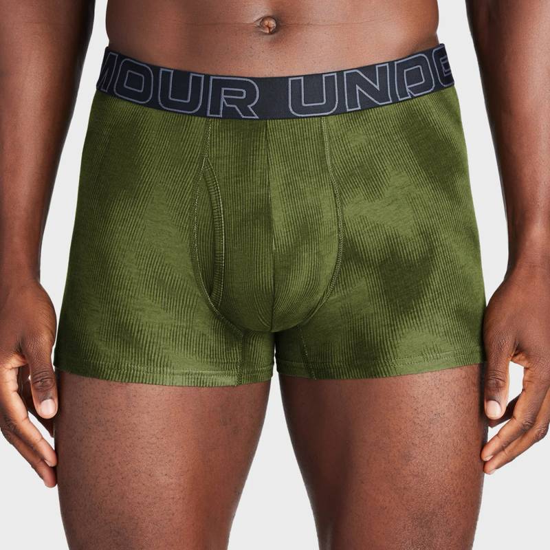 Труси UA M Perf Cotton Nov 3in оливковий Чол MD DT-1383892-390, рис. 1