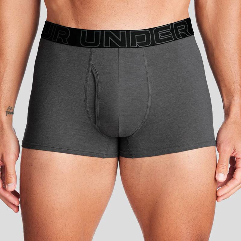 Труси UA PERFORMANCE COTTON - SOLID 3 3PK сірий, червоний, чорний Чол MD DT-1383891-025, рис. 1