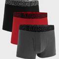 Труси UA PERFORMANCE COTTON - SOLID 3 3PK сірий, червоний, чорний Чол MD DT-1383891-025, прев. 0