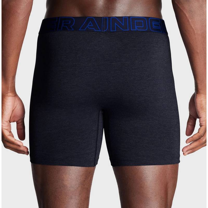 Труси UA PERFORMANCE COTTON - SOLID 6 IN 3PK Синий Чол 3XL DT-1383889-410, рис. 2