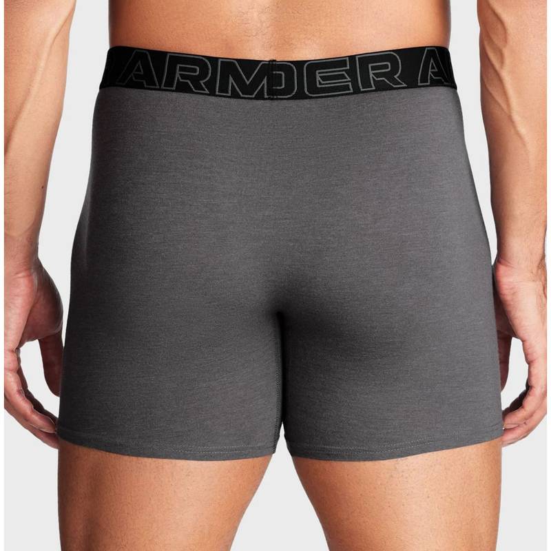 Труси Underwear Boxers UA PERFORMANCE COTTON - SOLID 6 3PK сірий Чол LG DT-1383889-025, рис. 2