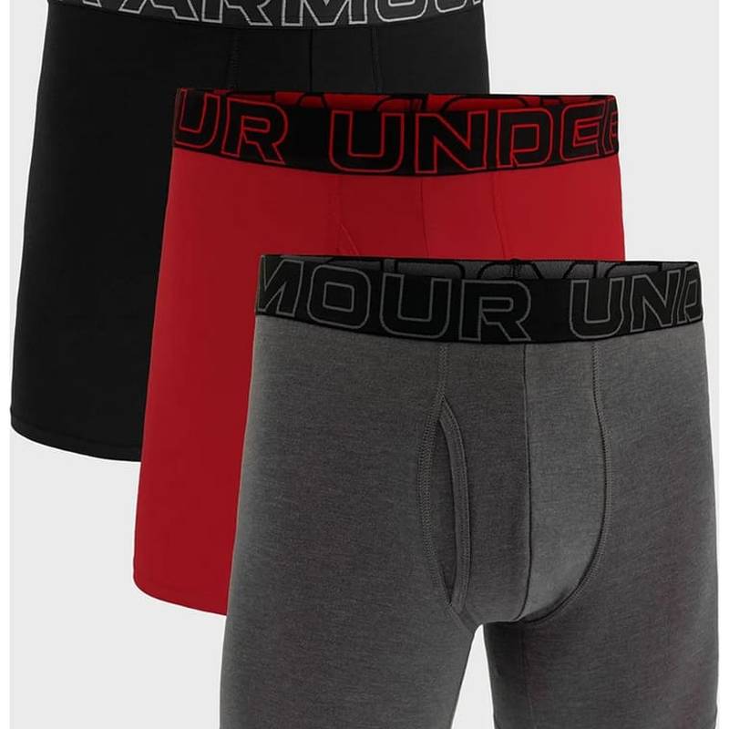 Труси Underwear Boxers UA PERFORMANCE COTTON - SOLID 6 3PK сірий Чол LG DT-1383889-025, рис. 0