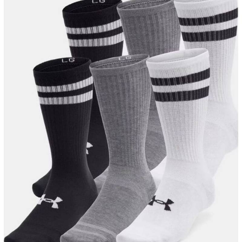 Шкарпетки UA Essential 6pk Crew білий Уні SM DT-1387058-101 (6 пар), рис. 0