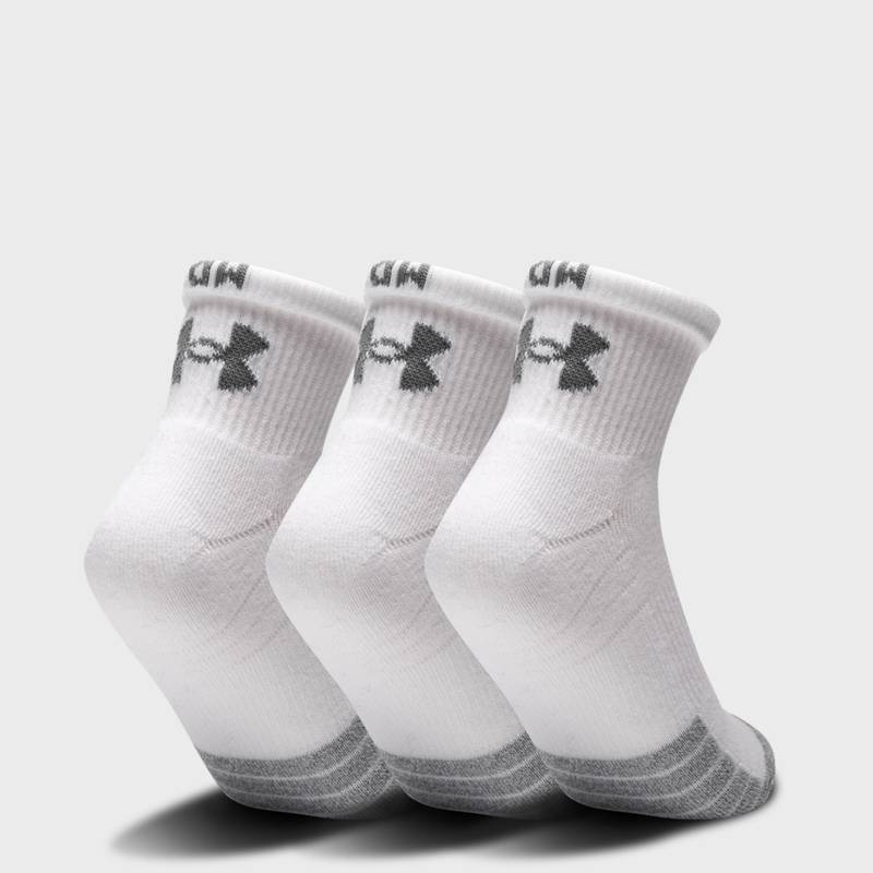 Шкарпетки UA Heatgear Quarter 3pk білий Уні LG DT-1353262-100, рис. 1