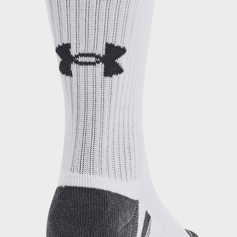 Шкарпетки UA Performance Cotton 3p Mid білий Уни LG DT-1379530-100, рис. 3