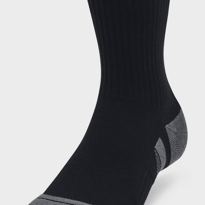 Шкарпетки UA Performance Cotton 3p Mid чорний Уни MD DT-1379530-001, рис. 2