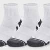 Шкарпетки UA Performance Cotton 3p Qtr білий Уні LG DT-1379528-100, прев. 0