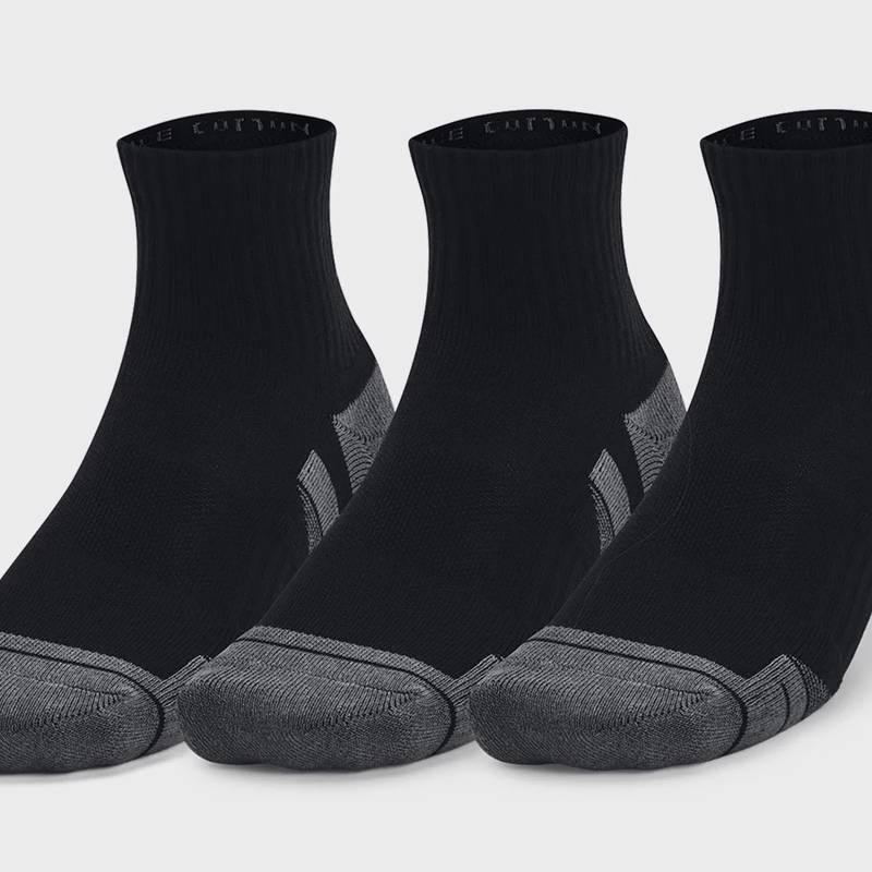Шкарпетки UA Performance Cotton 3p Qtr чорний Уні LG DT-1379528-001, рис. 0