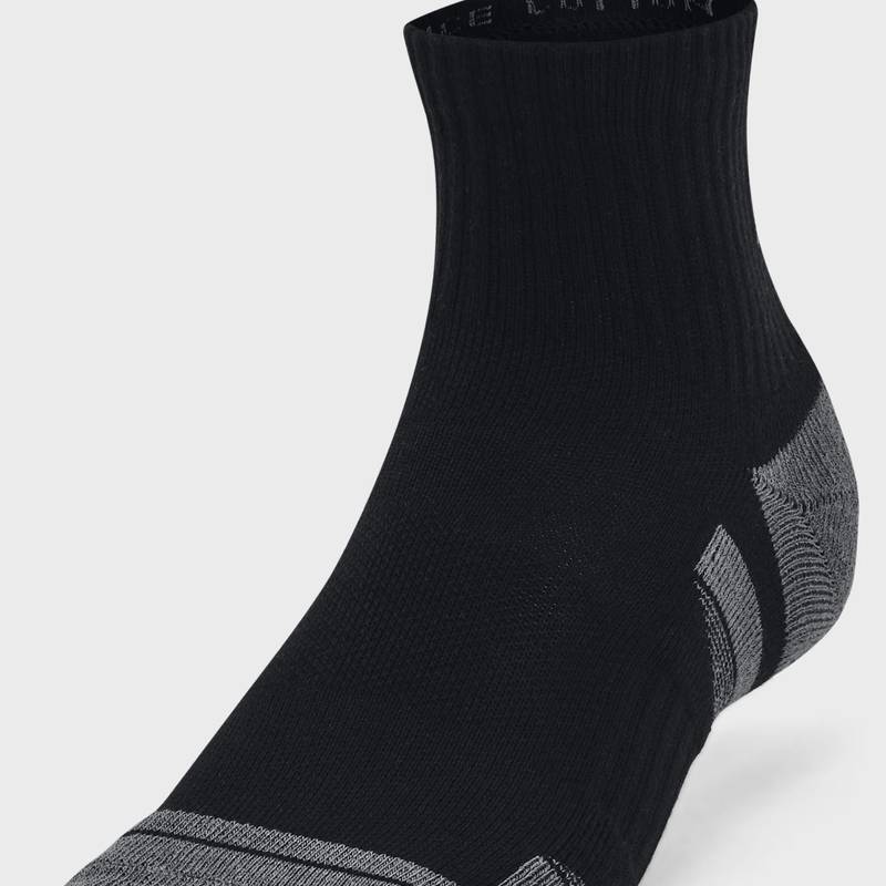 Шкарпетки UA Performance Cotton 3p Qtr чорний Уні LG DT-1379528-001, рис. 3