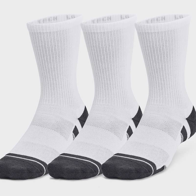 Шкарпетки UA Performance Tech 3pk Crew білий Уні LG DT-1379512-100, рис. 0