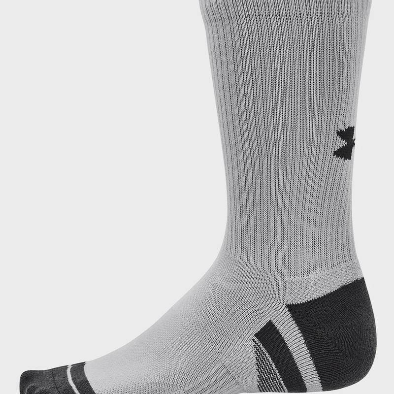 Шкарпетки UA Performance Tech 3pk Crew сірий Уні MD DT-1379512-011, рис. 1