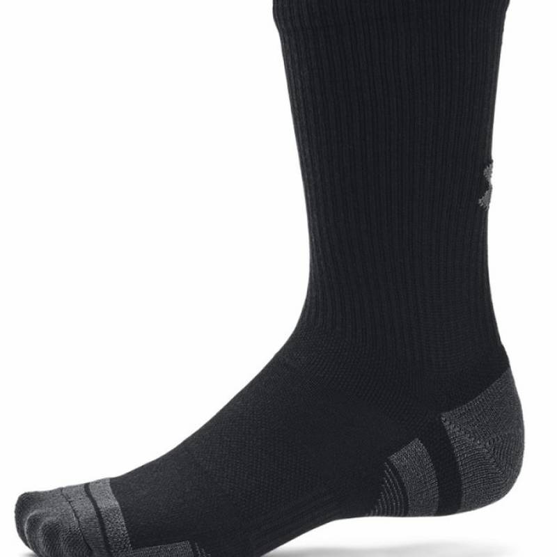 Шкарпетки UA Performance Tech 3pk Crew чорний Уні XL DT-1379512-001, рис. 2