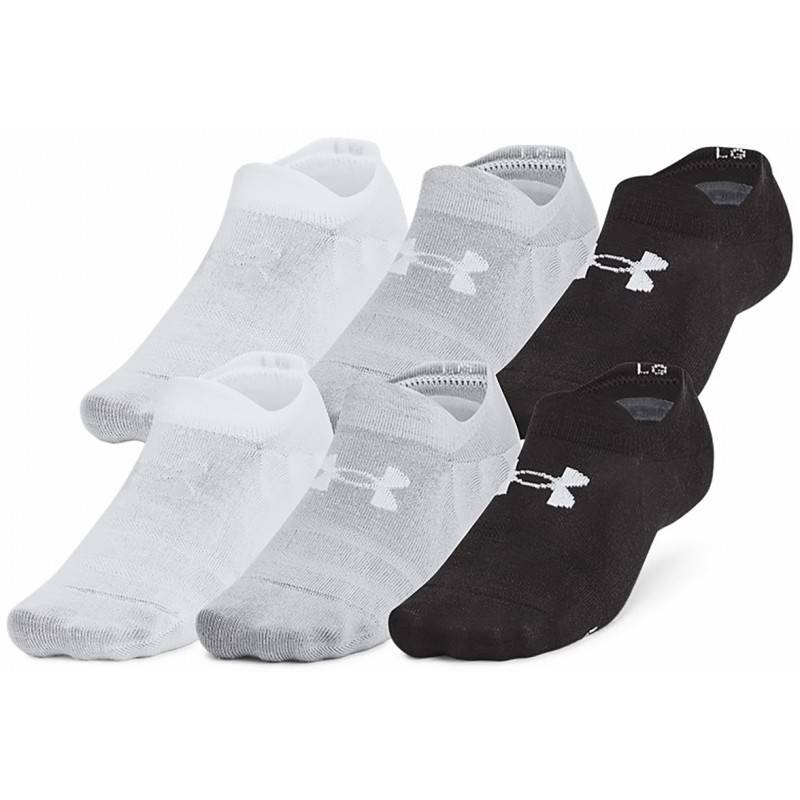 Шкарпетки UA Unisex Essential 6pk ULT чорний Уні LG DT-1386240-002, рис. 0