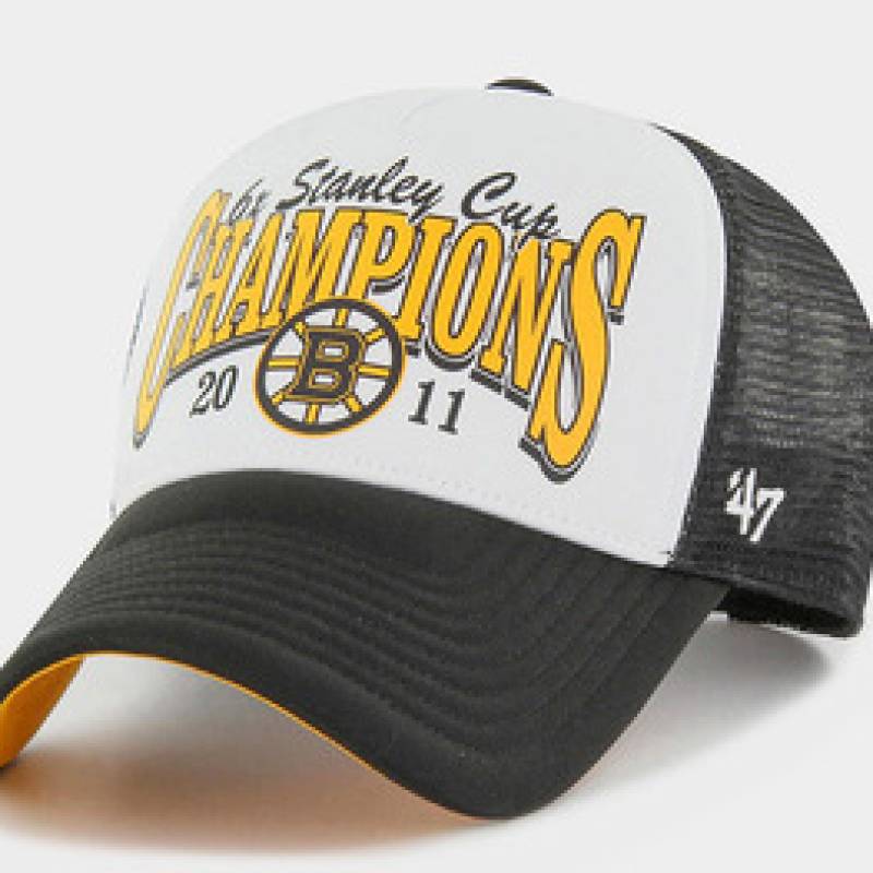 Кепка-тракер 47 Brand NHL BOSTON BRUINS FOAM CHAMP чорний, білий, помаранчевий Уні OSFA DT-FOAMC501KPP-BK11, рис. 0