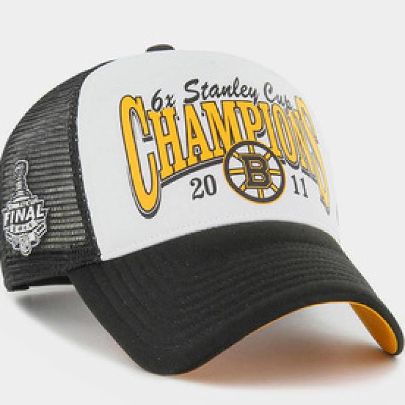 Кепка-тракер 47 Brand NHL BOSTON BRUINS FOAM CHAMP чорний, білий, помаранчевий Уні OSFA DT-FOAMC501KPP-BK11, рис. 1