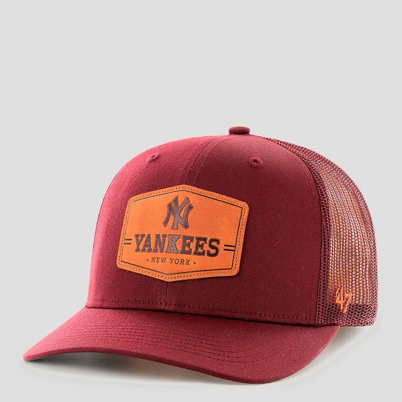 Кепка-тракер 47 Brand YANKEES RAWHIDE TWILL темно-бoрдовий Уні OSFA DT-B-RHTWL17CTP-KM, рис. 0