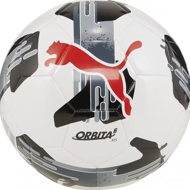 М'яч футбольний Puma Orbita 6 MS білий, чорний, червоний Уні 4 DT-084335-02, рис. 0