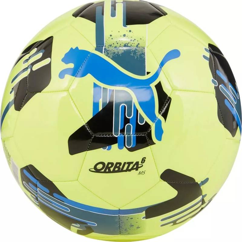 М'яч футбольний Puma Orbita 6 MS жовтий, чорний, синій Уні 5 DT-084335-08, рис. 0