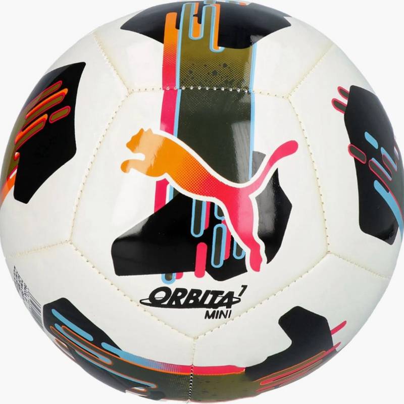 М'яч футбольний Puma Orbita 7 MS Mini білий, чорний, помаранчевий Уні 1 DT-084336-01, рис. 0