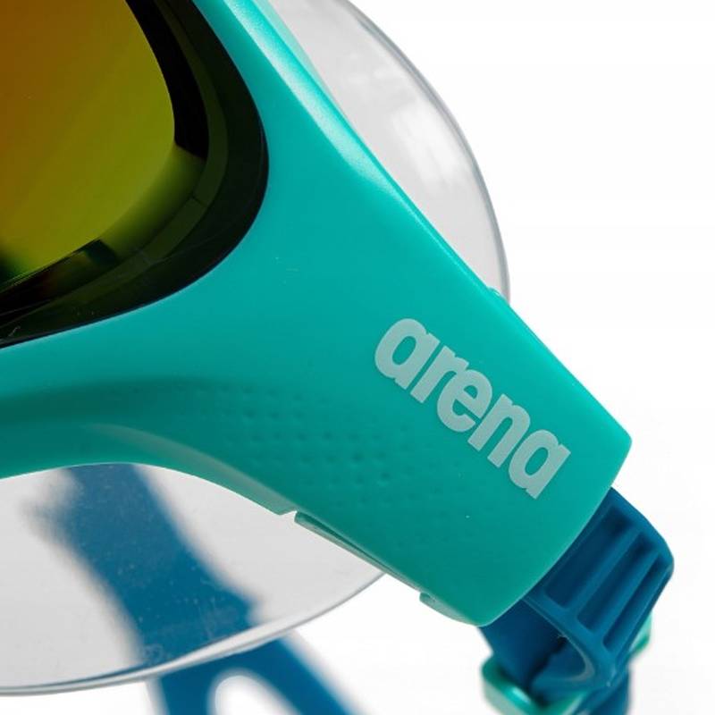 Окуляри для плавання Arena THE ONE MASK MIRROR бірюзовий, синій, білий Уні OSFM DT-004308-107, рис. 5