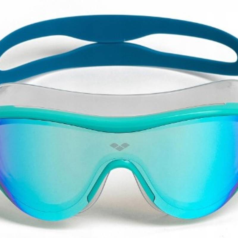 Окуляри для плавання Arena THE ONE MASK MIRROR бірюзовий, синій, білий Уні OSFM DT-004308-107, рис. 9