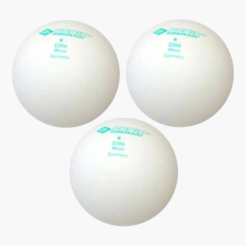 М'ячі Donic Elite 1звезда (3шт.) 40+ white DT1-608310-40+, рис. 0